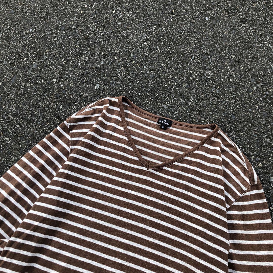 トップス 90s Paul Smith Border Long T-shirt