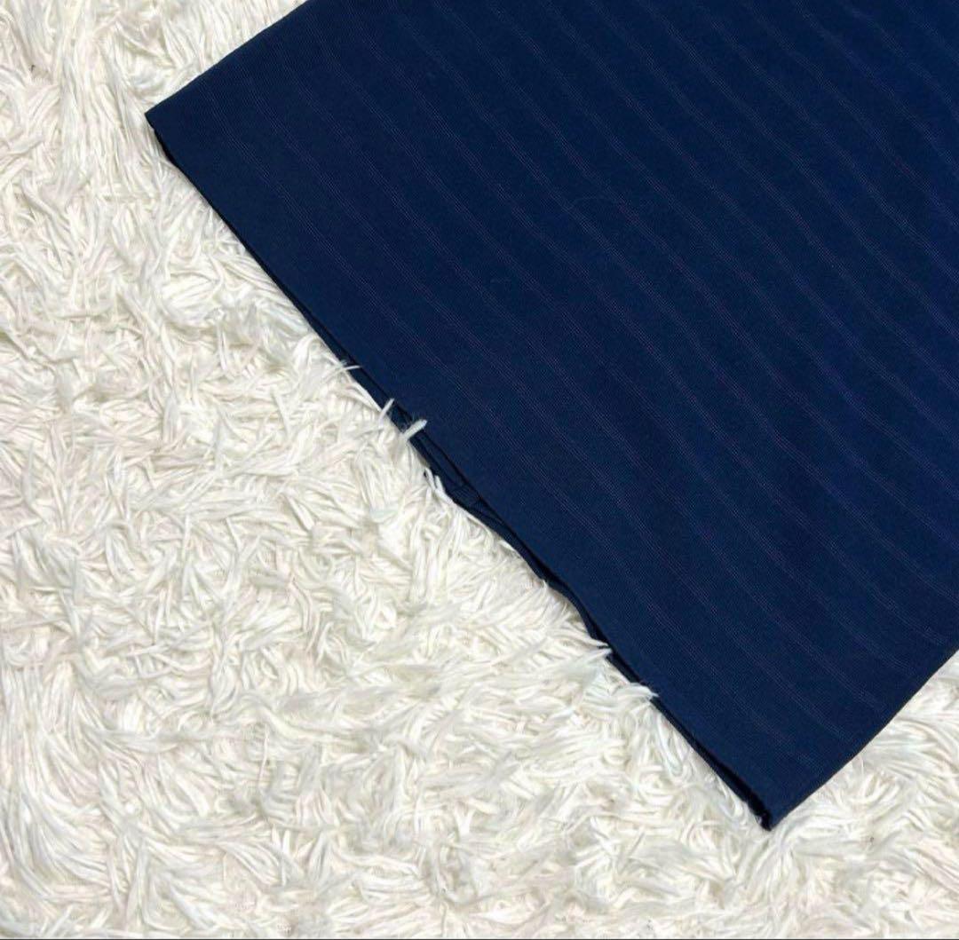 美品 イヴサンローラン ワンピース M ブルー系 金ボタン ロング ミディ丈 美品 イヴサンローラン ワンピース M ブルー系 金ボタン ロング ミディ丈