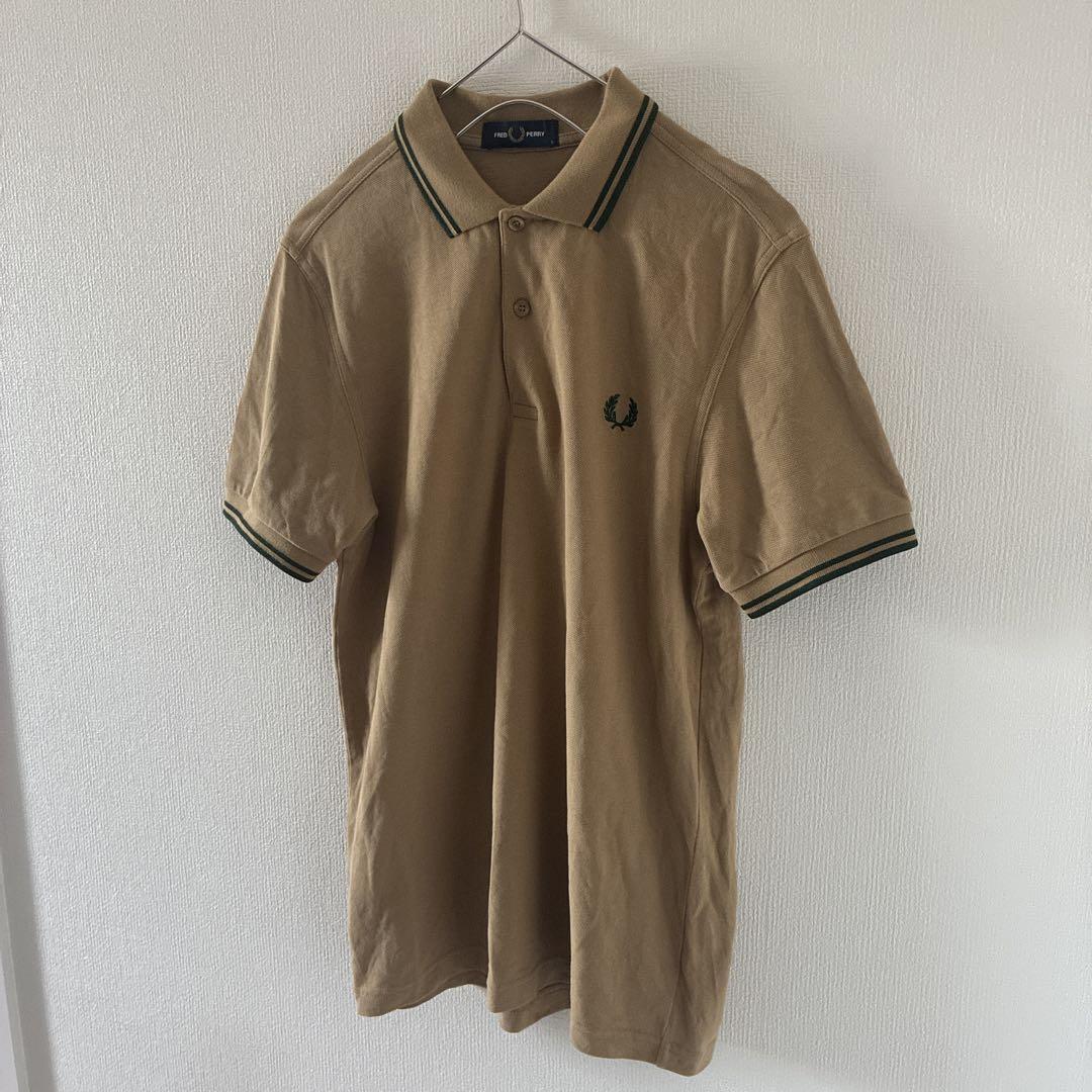 フレッドペリー　ＦＲＥＤ　ＰＥＲＲＹ　イギリス製　リンガー　ポロシャツ FredPerryフレッドペリーイングランド製ポロシャツ半袖リンガーt