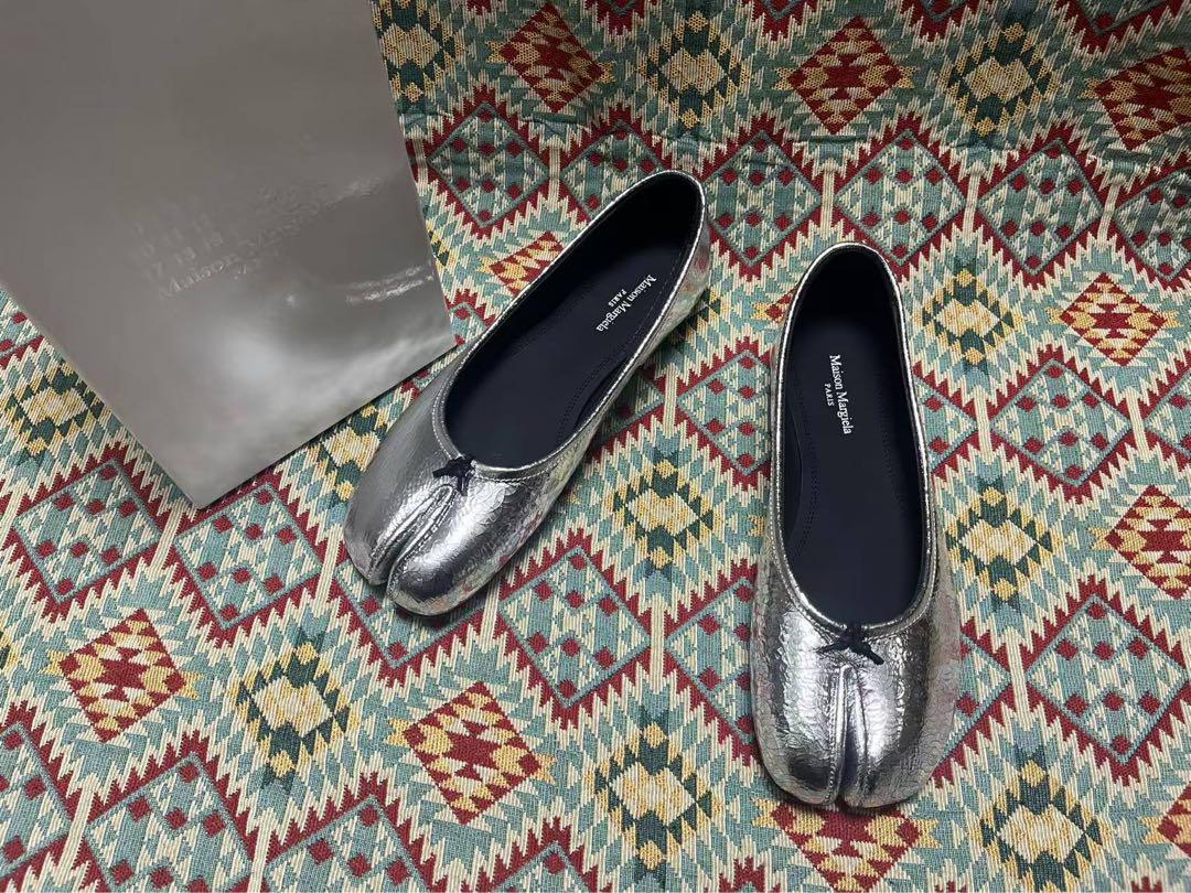 Maison Margiela ブロークンミラー 足袋バレエ シルバー 37