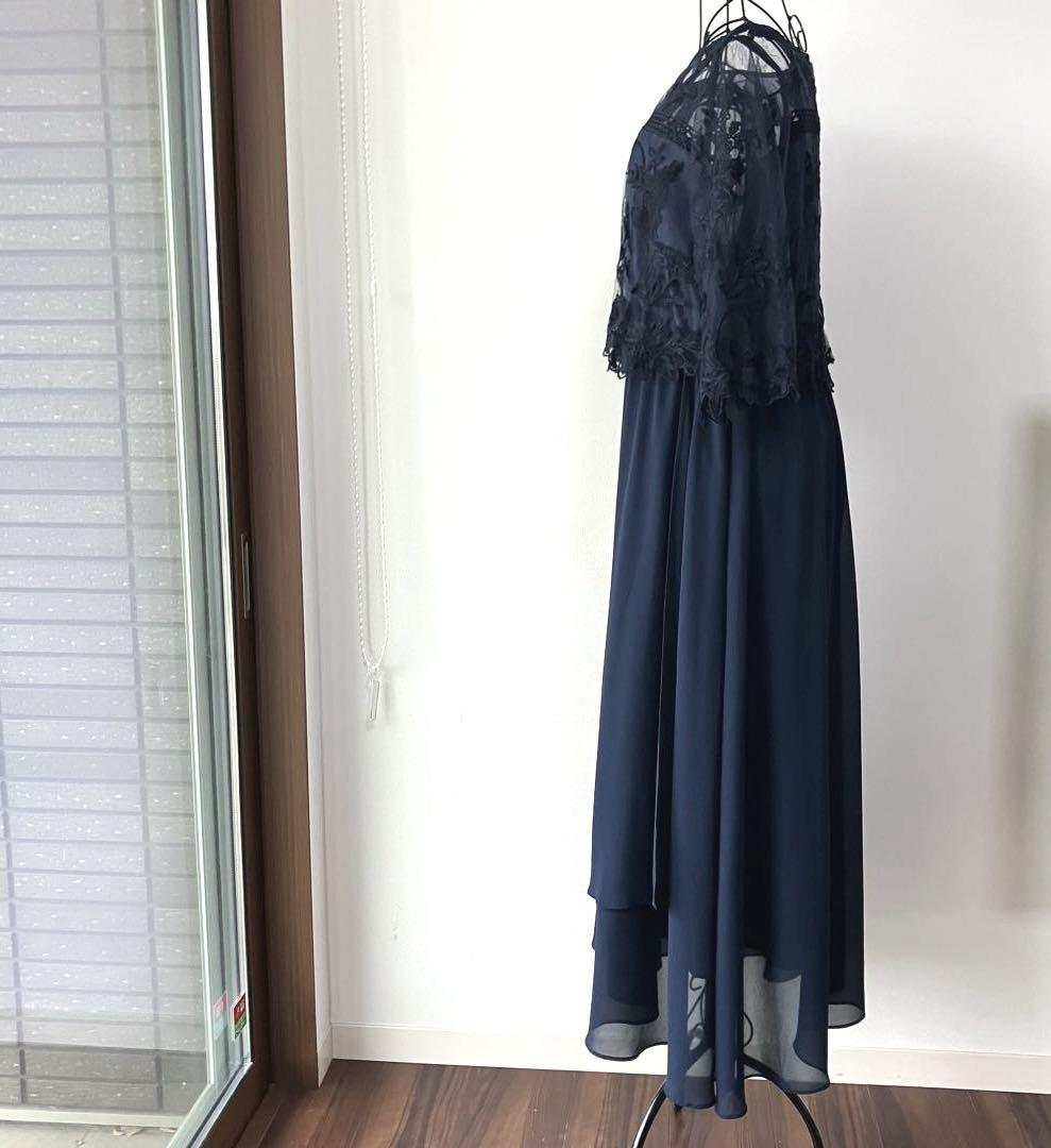 【美品】form forma マザードレス レース ネイビー 大きいサイズ 15