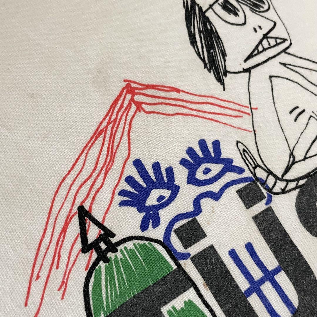 Stussy ステューシー 落書き art print s/s Tee 白 L