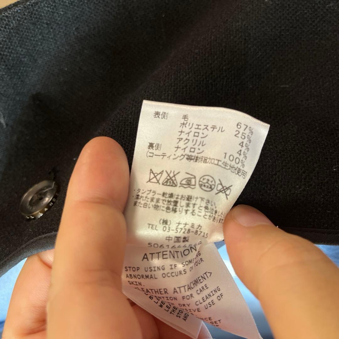 nanamica ブラック ステンカラーコート M ゴアテックス nanamica ブラック ステンカラーコート M ゴアテックス