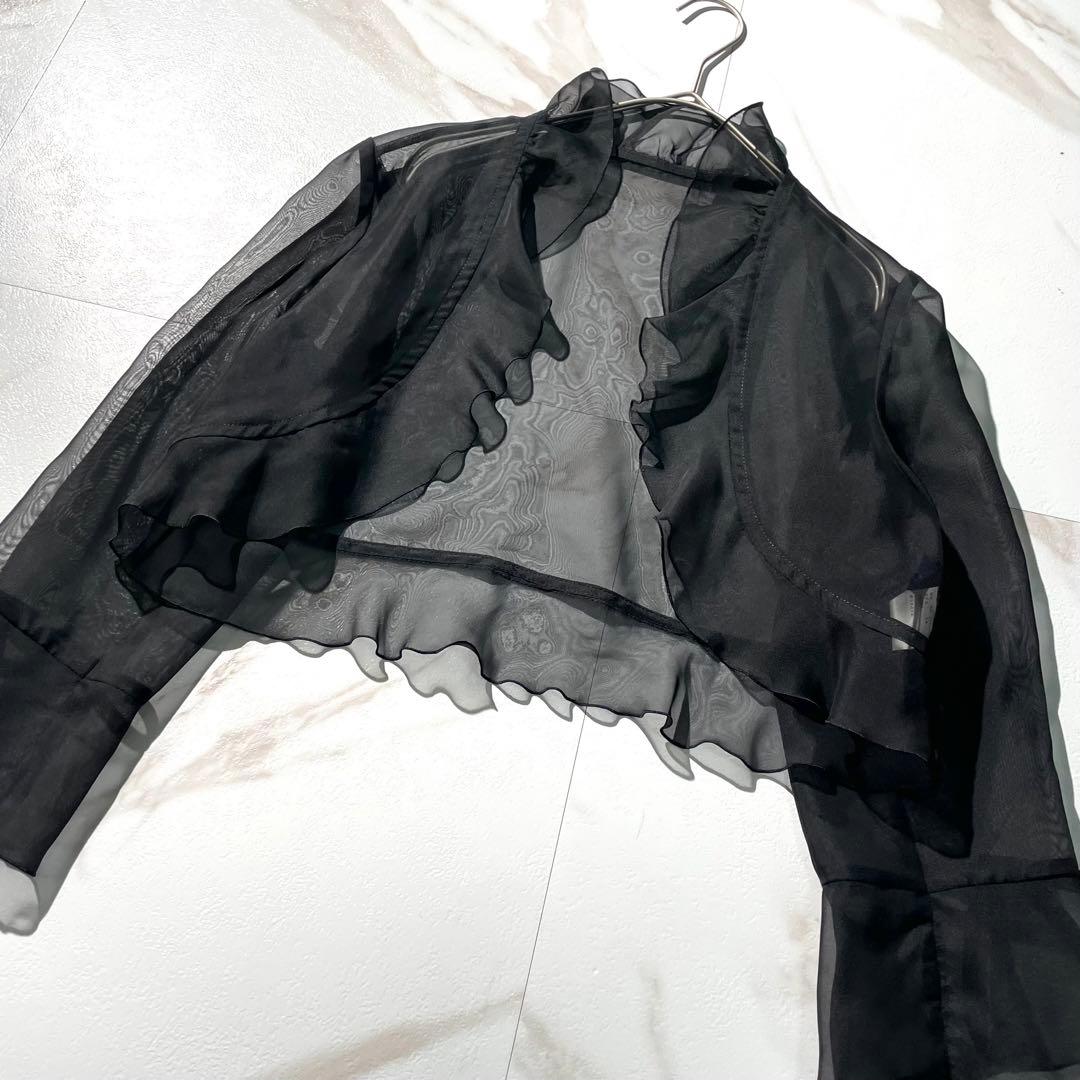 入手困難✨ エムズグレイシー シースルージャケット ライトアウター ブラック