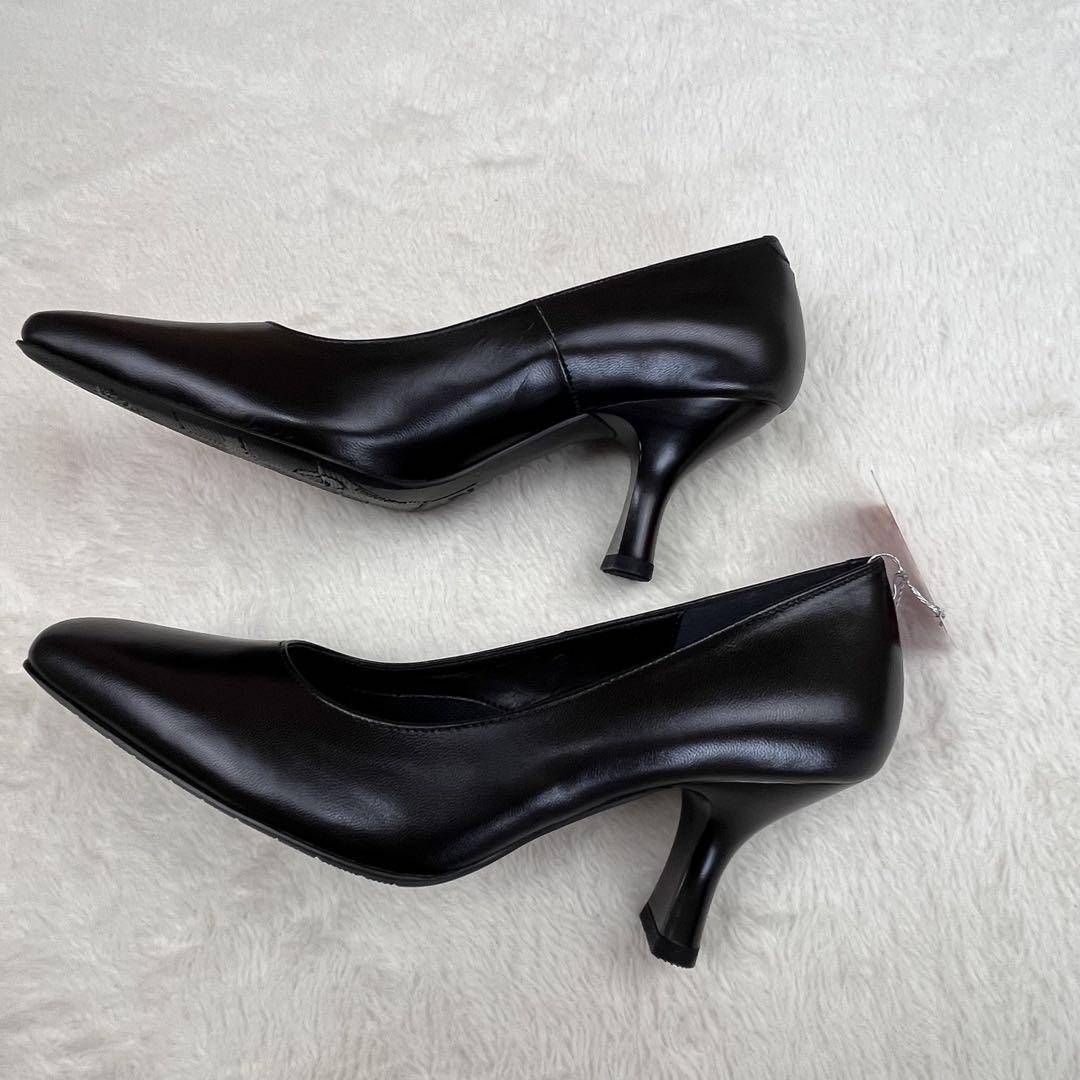 【新品タグ付】wacoal success walk レザーパンプス23.5cm