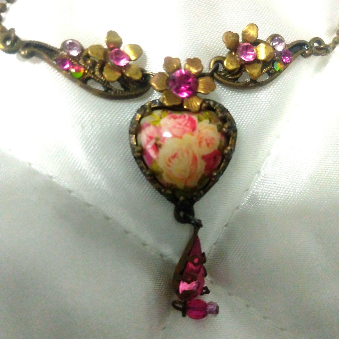 ミハエルネグリン ネックレス ペンダント ハート 薔薇michalnegrin