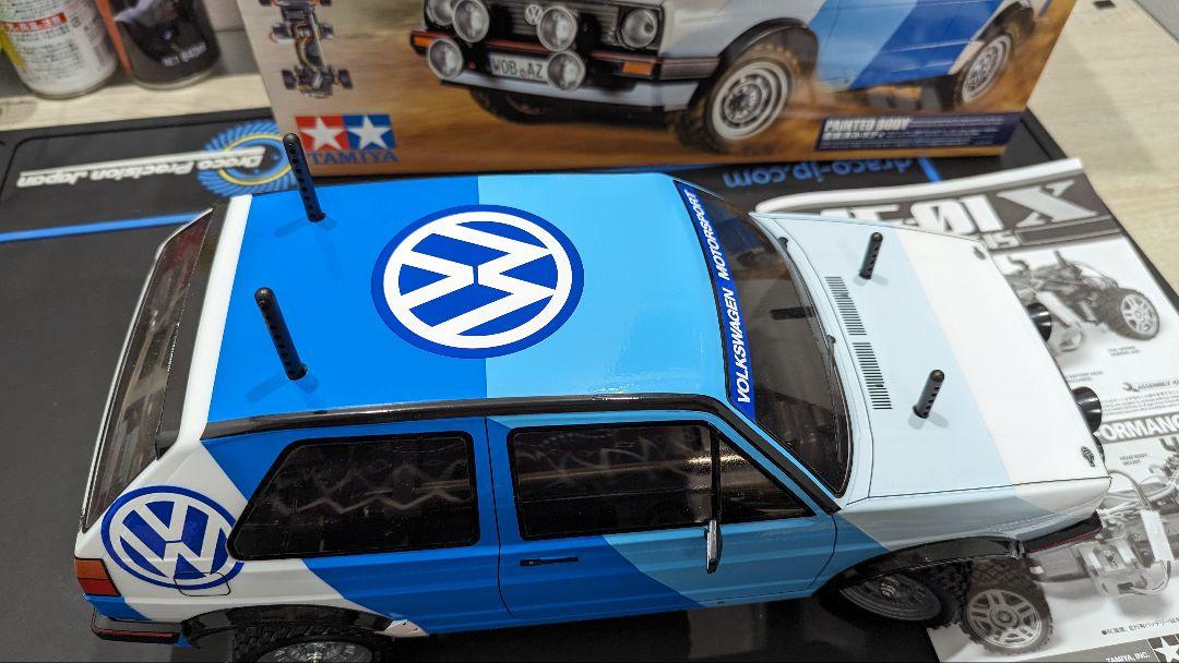 タミヤMF-01X GOLFII GTI  RALLY　オプション付 Tamiya Rc Vw Golf Ii Gti 16V Rally Mf-01X Chassis 4Wd 1:10