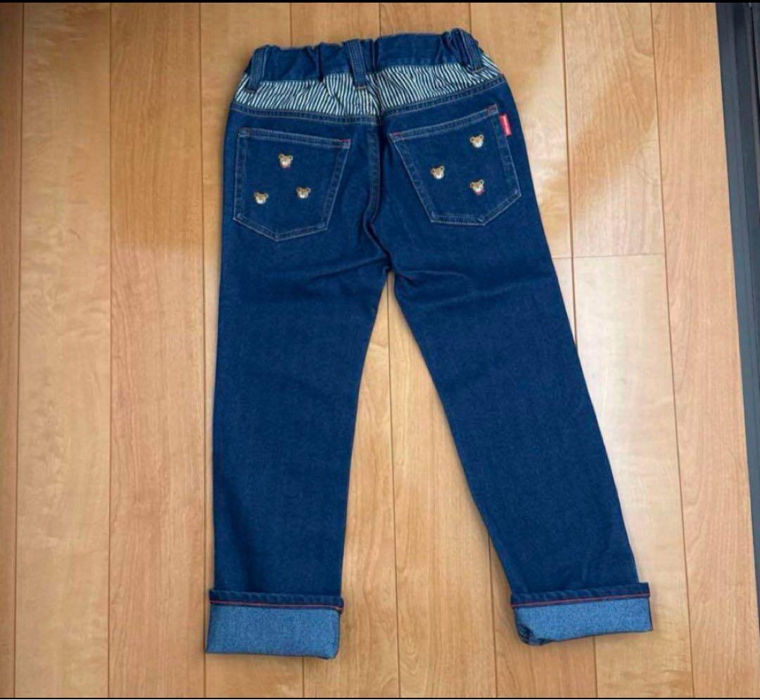 ★ミキハウス★プッチ—刺繍柄★ロングパンツ120★ボトムス★ズボン★パンツ★新品