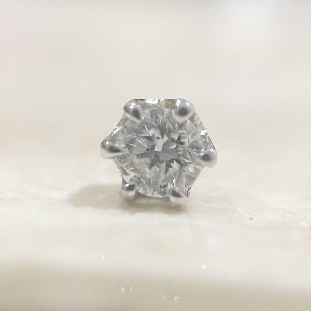 プラチナ900 天然ダイヤモンド 0, 10ct 　ピアス