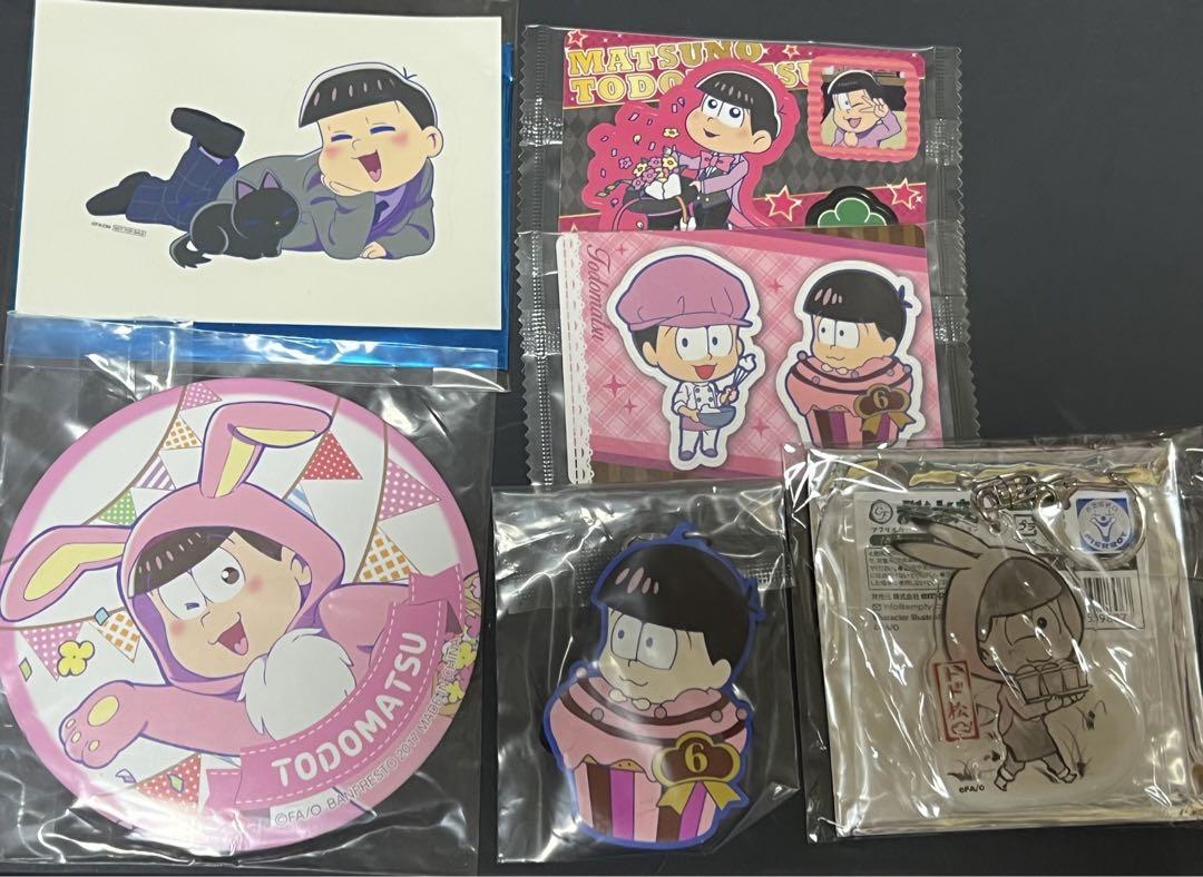 おそ松さんグッズまとめ売り バッジ アクリルキーホルダー他 おそ松さん トド松 まとめ売り 6点セット 缶バッジ アクリル