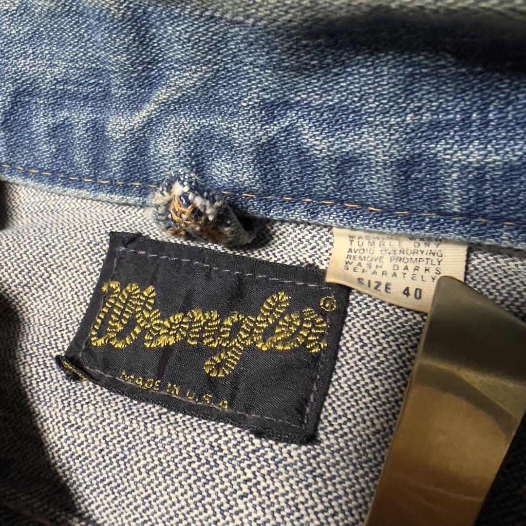 men's Wrangler Jean jacket size 40 Vintage Made in USA | eBay
