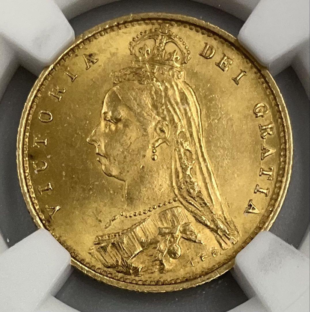 イギリス 1887年 ヴィクトリア女王 ジュビリーヘッド 1/2