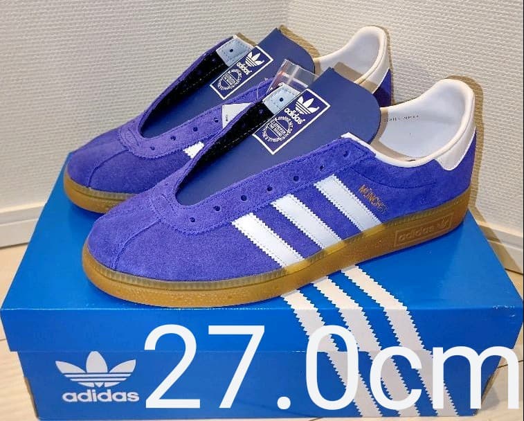 メルカリ アディダス オリジナルス ミュンヘン 27cm ブルー ホワイト ガム スニーカー 15 500 中古や未使用のフリマ