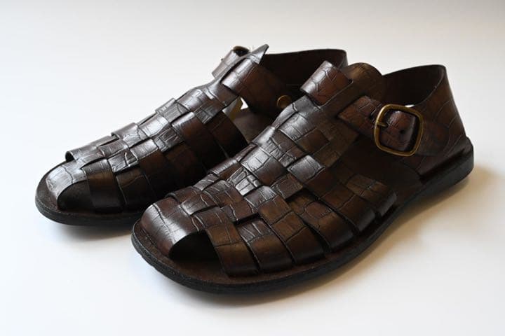 大放出セール】 サンダル グルカ レザー 【新品】ゼウス ブラウン zeus