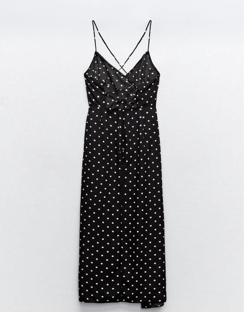 ZARA プリント ミディワンピース 2976/241 ZARA ドットプリントミディワンピース ザラ - メルカリ