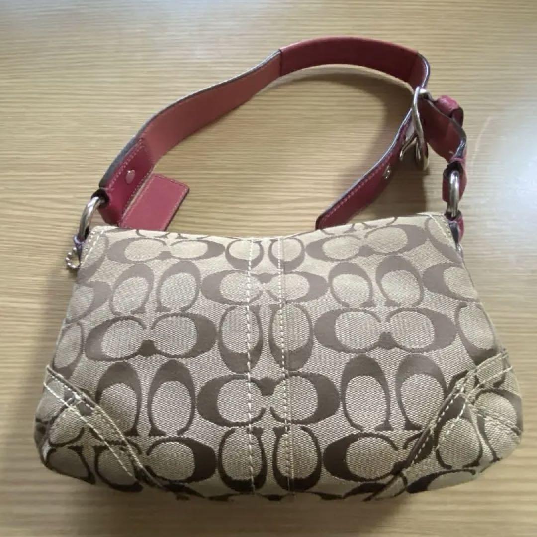 【美品】COACH バッグ　ピンク　人気