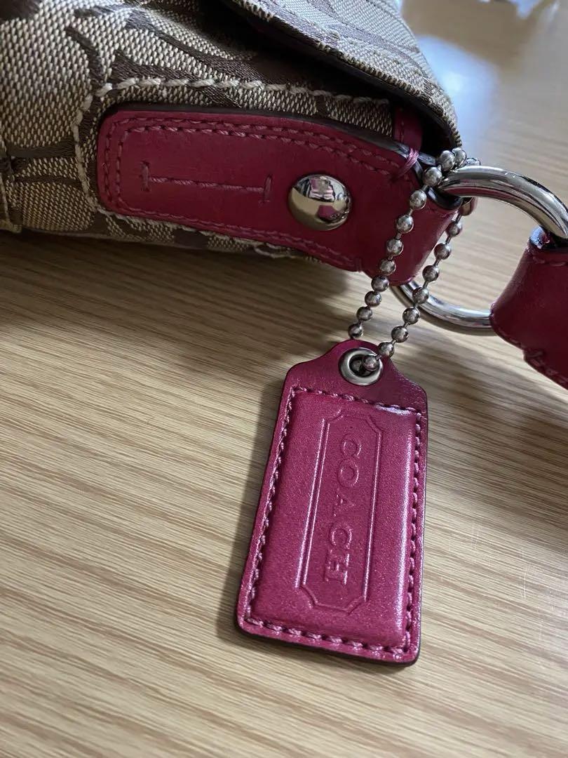 【美品】COACH バッグ　ピンク　人気