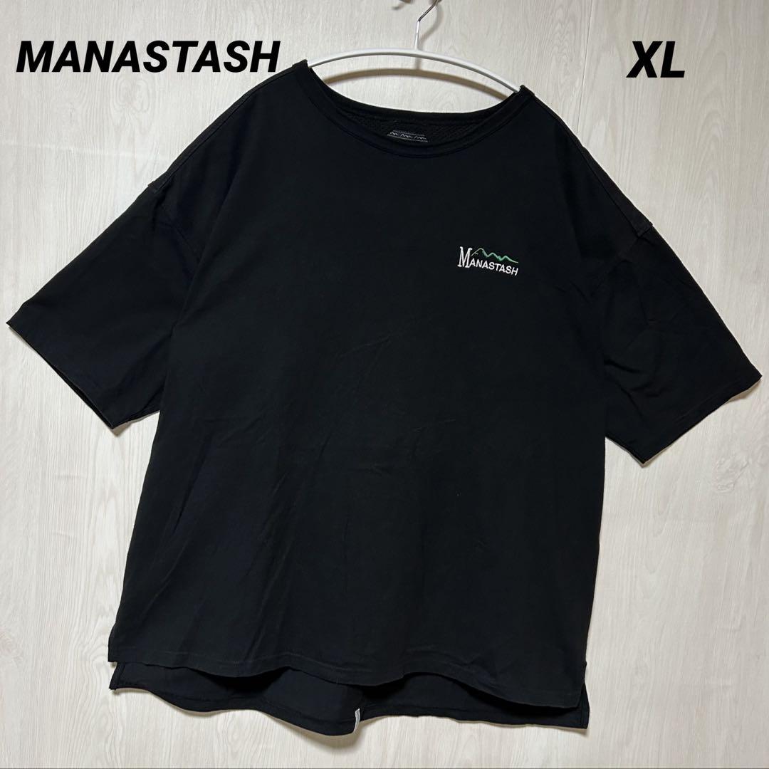 MANASTASH マナスタッシュ 半袖 Tシャツ ビッグシルエット 黒 XL