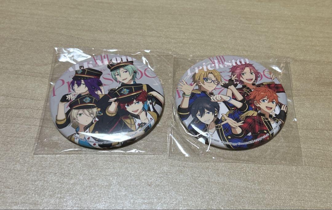 あんスタ　アニスタ　trickster 缶バッジ　全巻購入特典 ALKALOID Trickster スタライ 特典缶バッジ - メルカリ