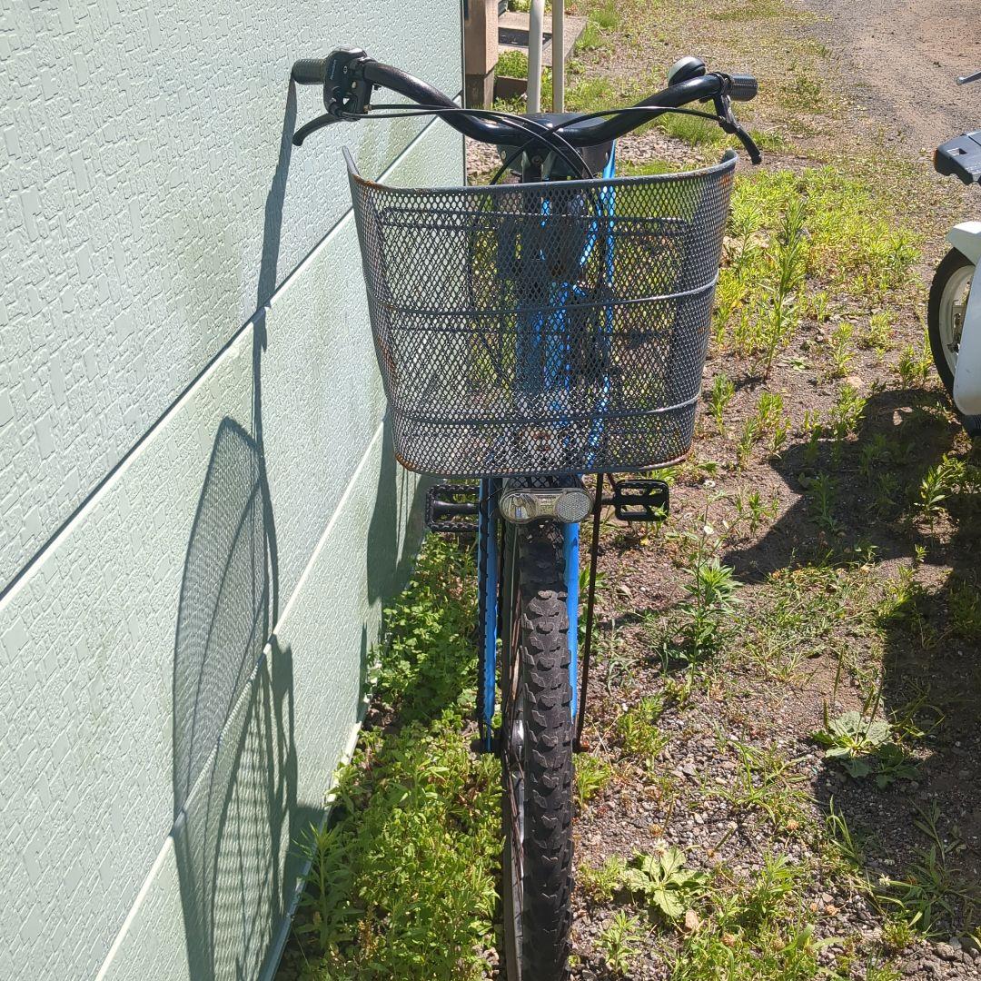 スケールモデル 新作 青いシティサイクル 前面バスケット付き - メルカリ 自転車本体