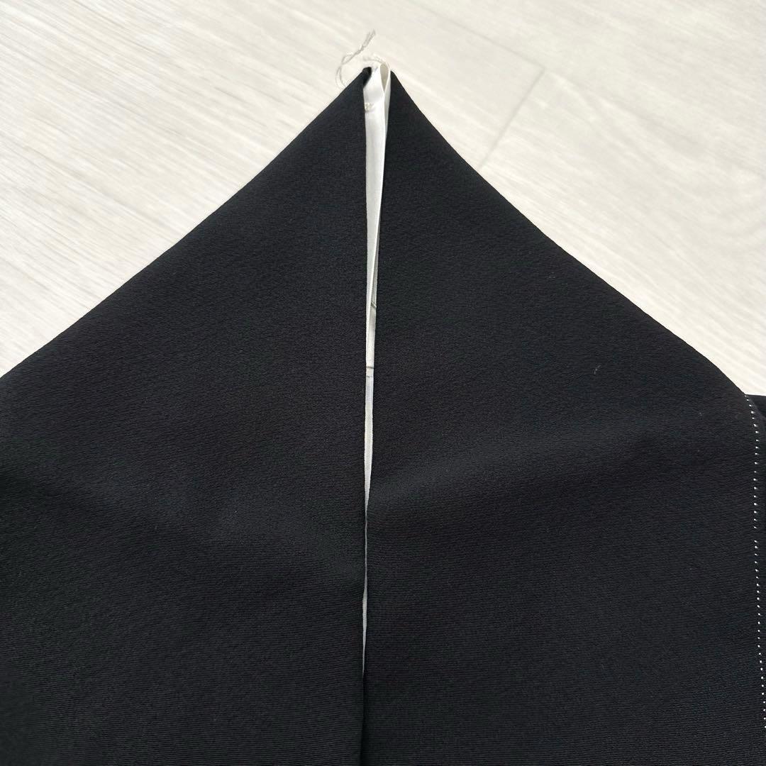 作家物 友禅 黒留袖 美しい染柄 裄66 着物 正絹 五つ紋 広衿RK-3454