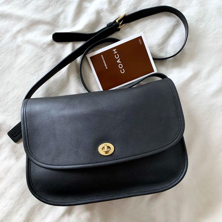 未使用！超希少 オールドコーチ ショルダーバッグ 黒 OLD COACH 復刻
