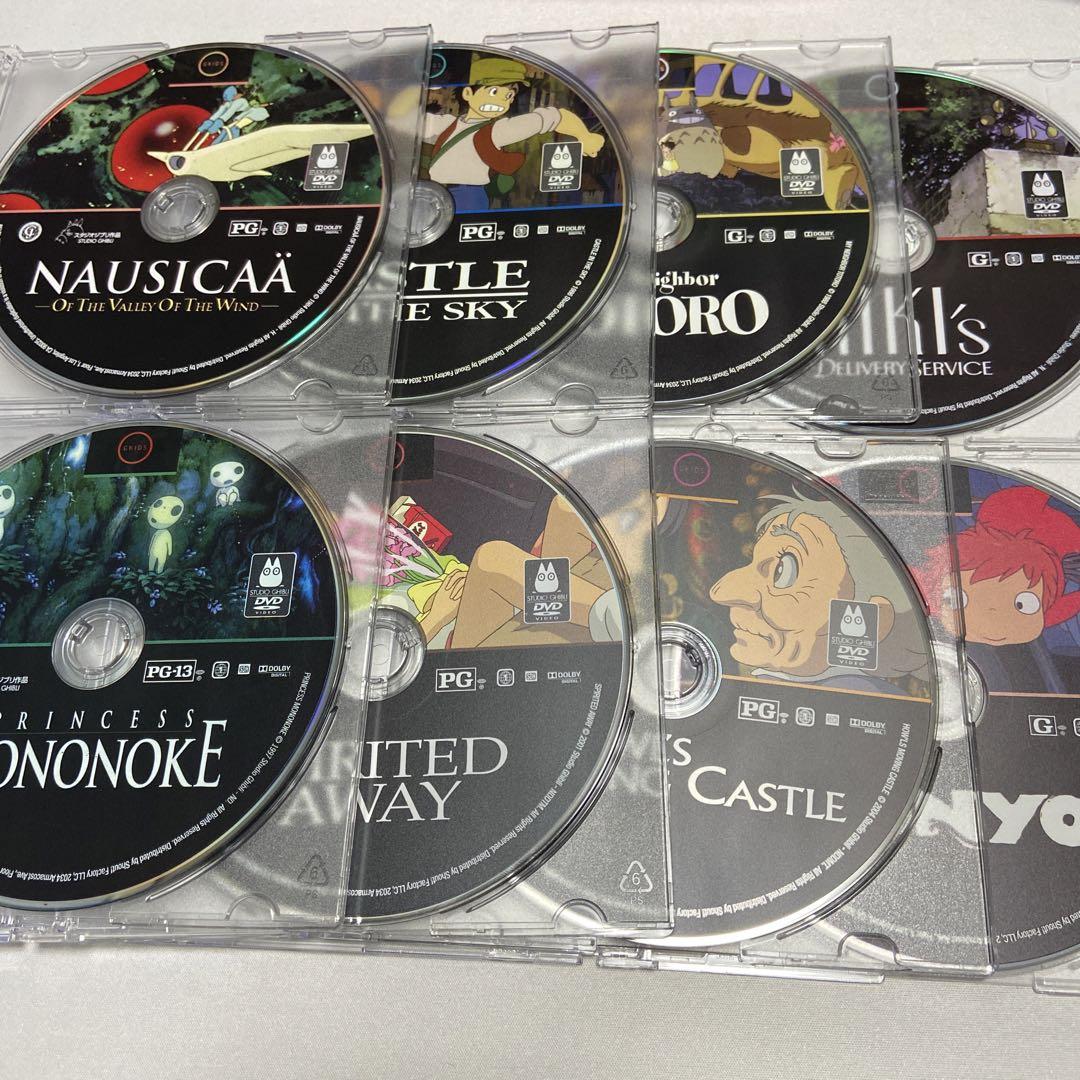 未使用品】宮崎駿監督作品 北米版ジブリ DVD 8本セット 英語