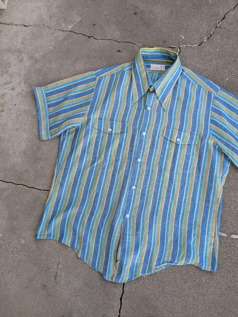 配色◎ 70's parliament s/s shirt vintage