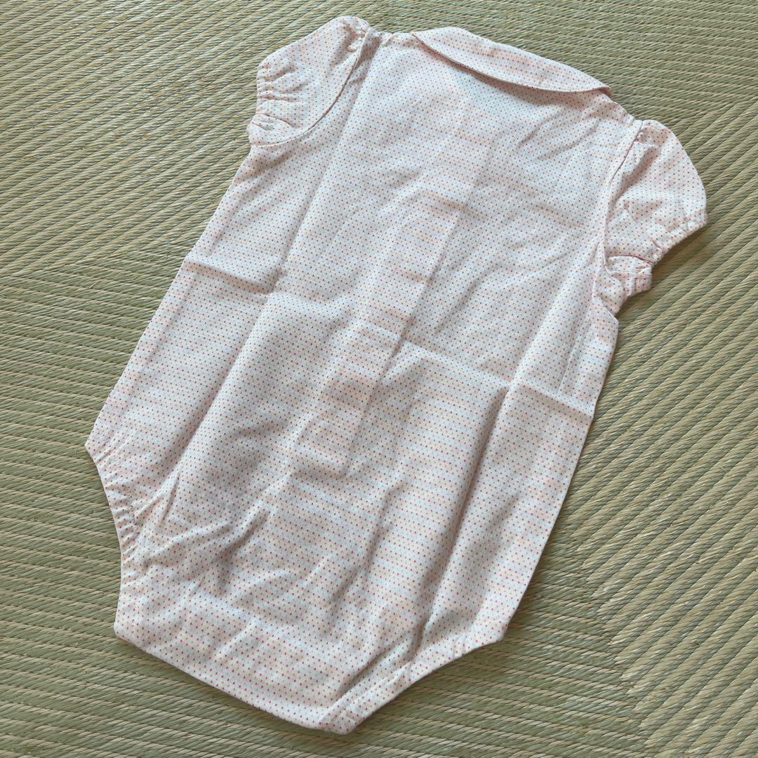 新品 ファミリア 80 女の子 半袖 襟付き ロンパース - メルカリ