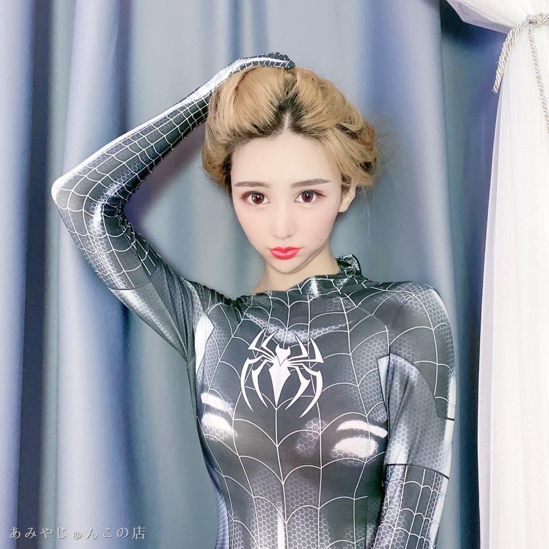 ♥スパイダーマンのコルセットです ロールプレイ コスプレ yoUvF-m36819192460 mjヴェノム黒共生体服 好評正規品