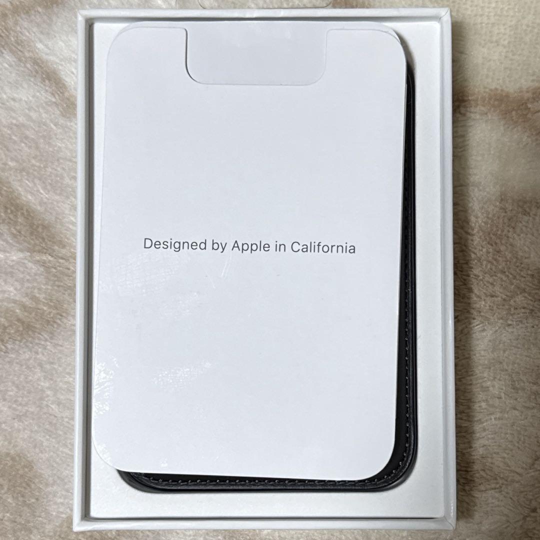 iPhoneアクセサリー iPhone leather wallet black