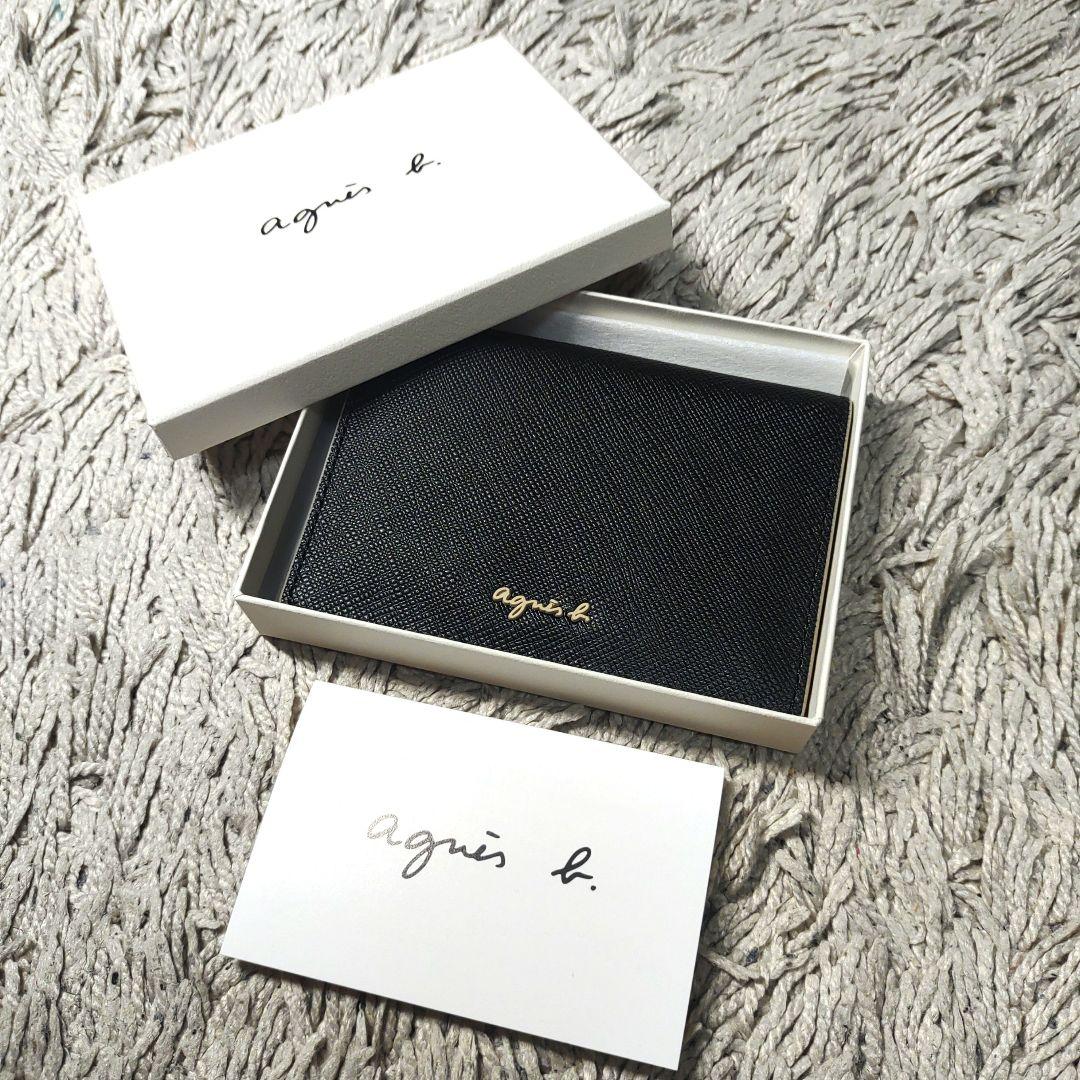 【新品未使用】agnès b. ブラック　カードケース　アニエスベー　パスケース