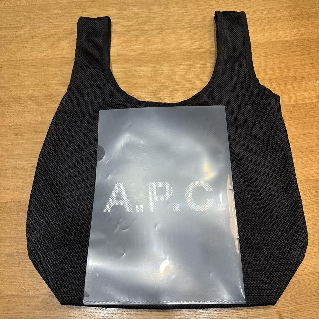 A.P.C. メッシュ トートバッグ ブラック