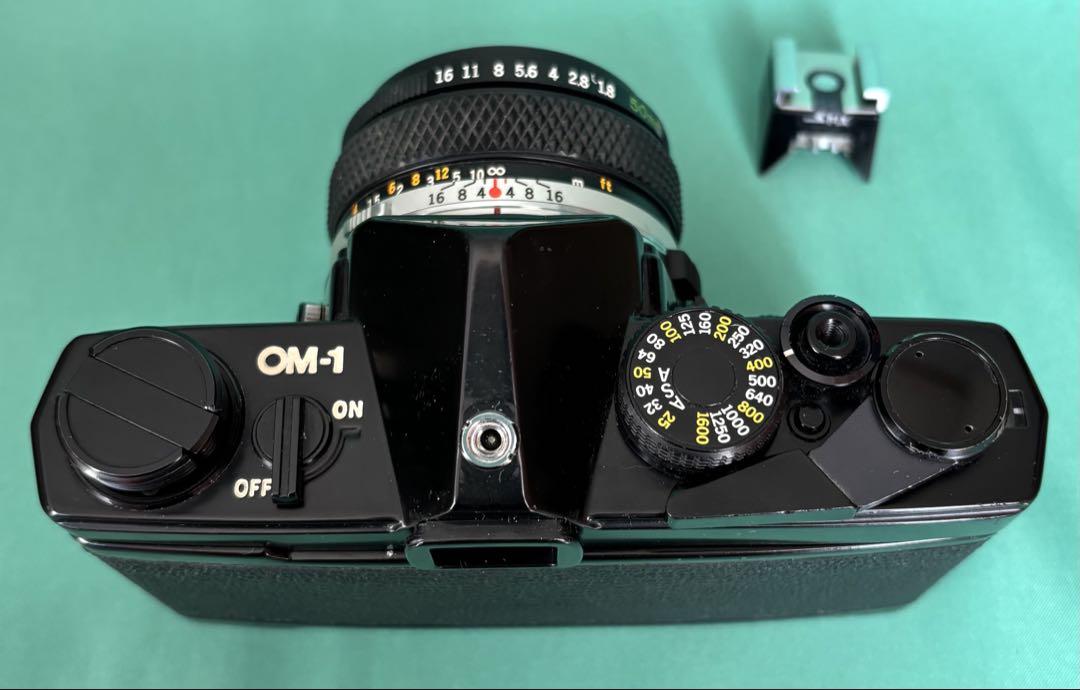 Olympus OM-1 MD Black Film Camera Body w/ 50mm F1.8 Lens [EXC+]