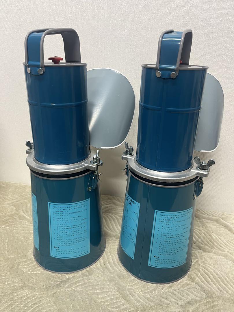 未使用【富士灯器】カーバイトランプ 手提魚取用 4号型用 火口付 2個セット