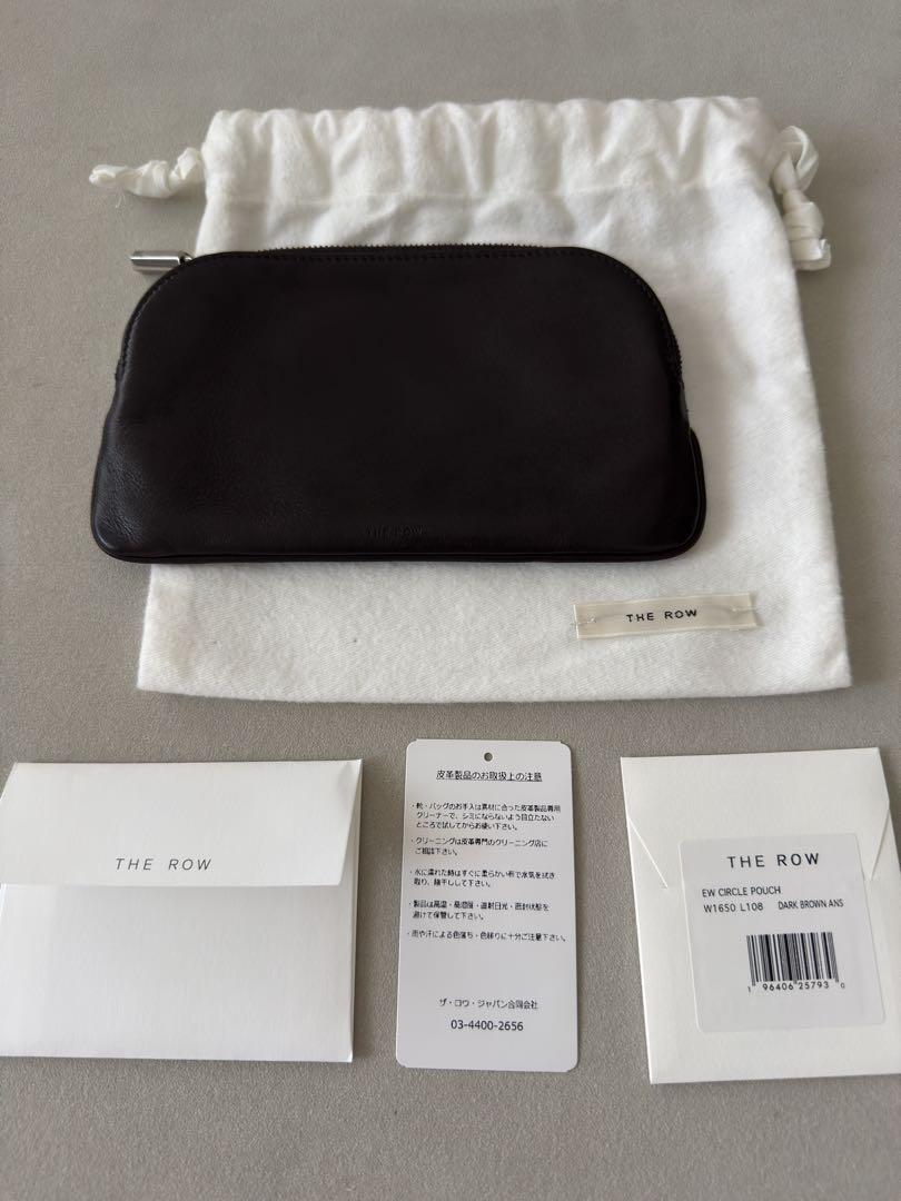 THE ROW EW CIRCLE POUCH （ダークブラウン）