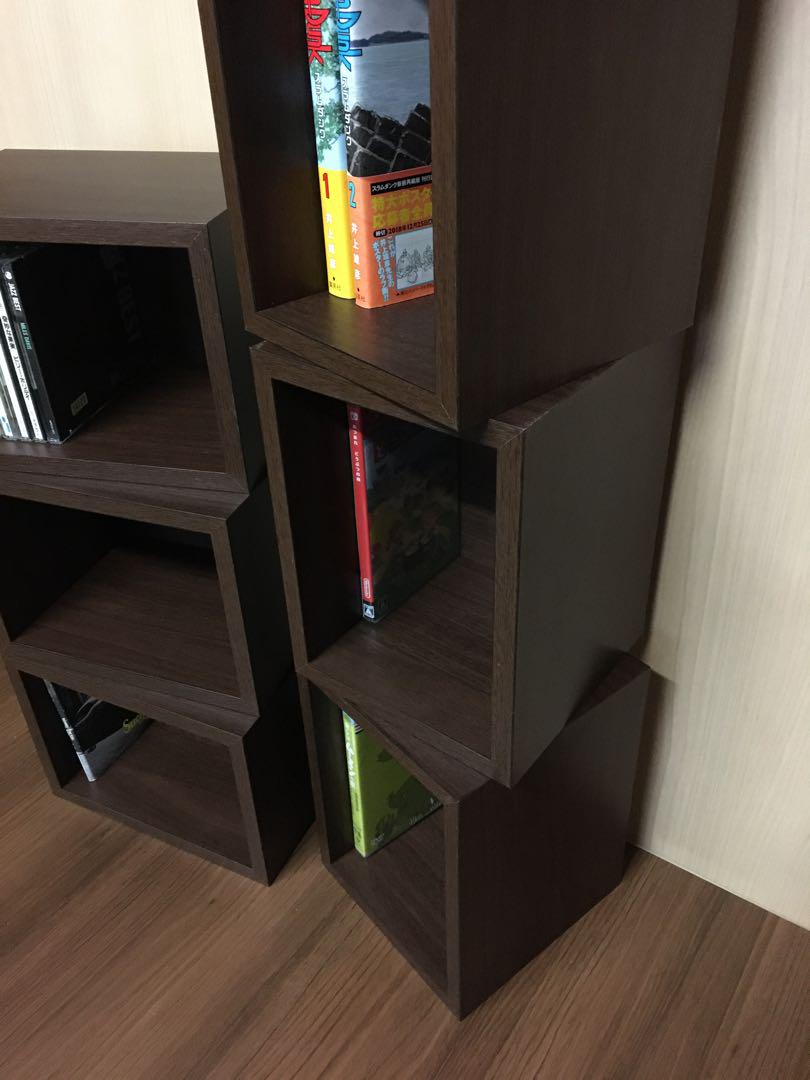 新生活に隙間収納手作り収納箱12個ダーク　17cmx23cm奥行17cm 重ね棚