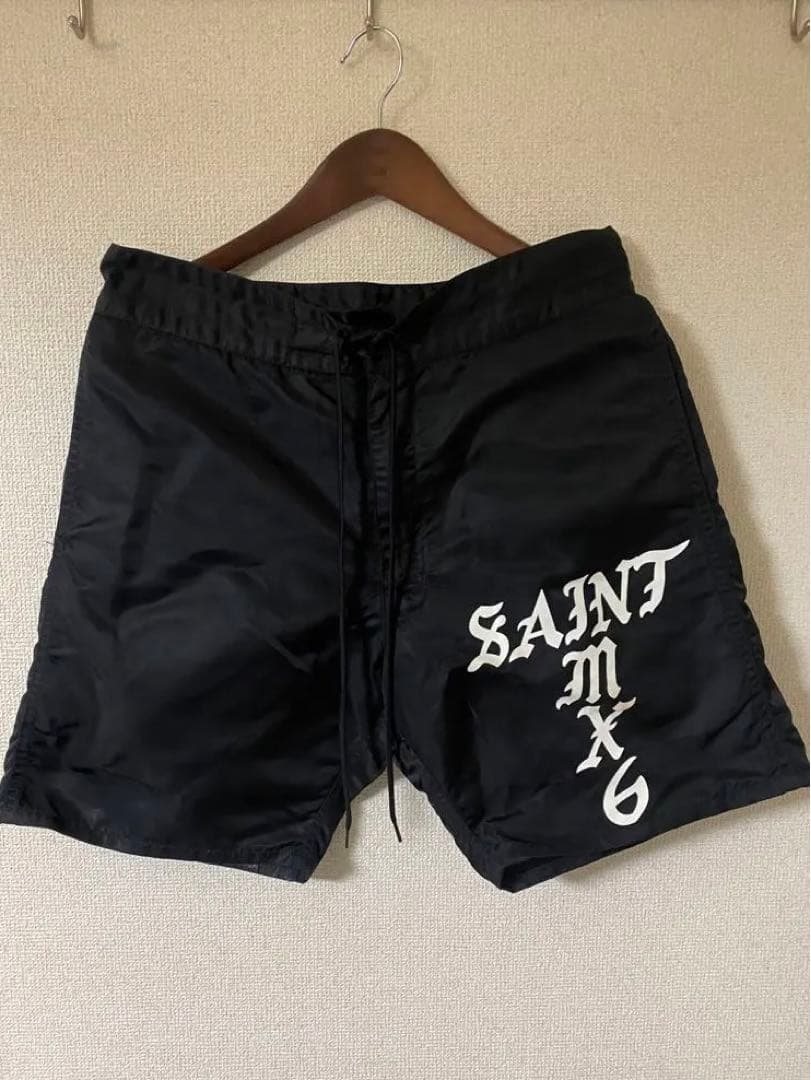 セントマイケル ブラック ショートパンツ SS SAINT Mxxxxxx