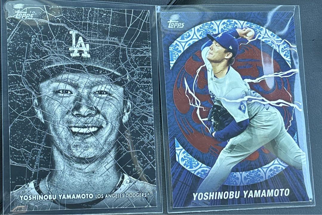 Topps TOKYO SERIES 山本由伸　地図　開幕インサートスポーツカード