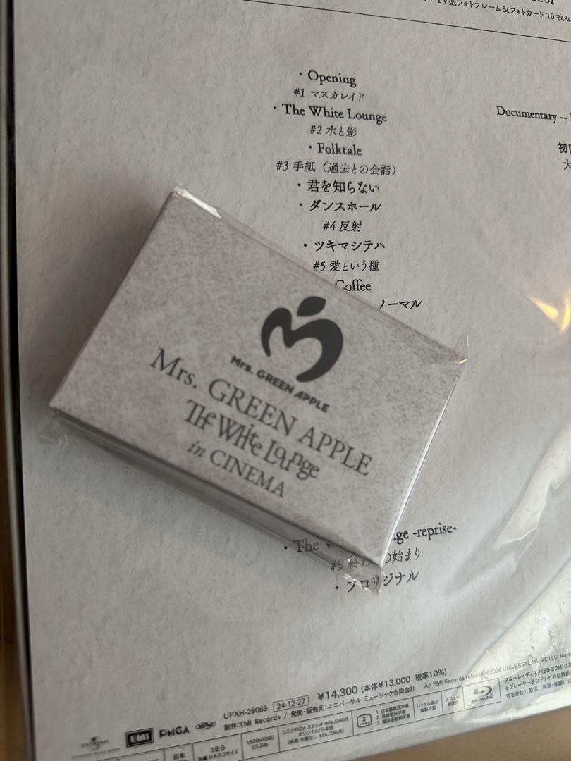 Mrs.GREEN APPLE ホワイトラウンジ　初回限定　Blu-ray