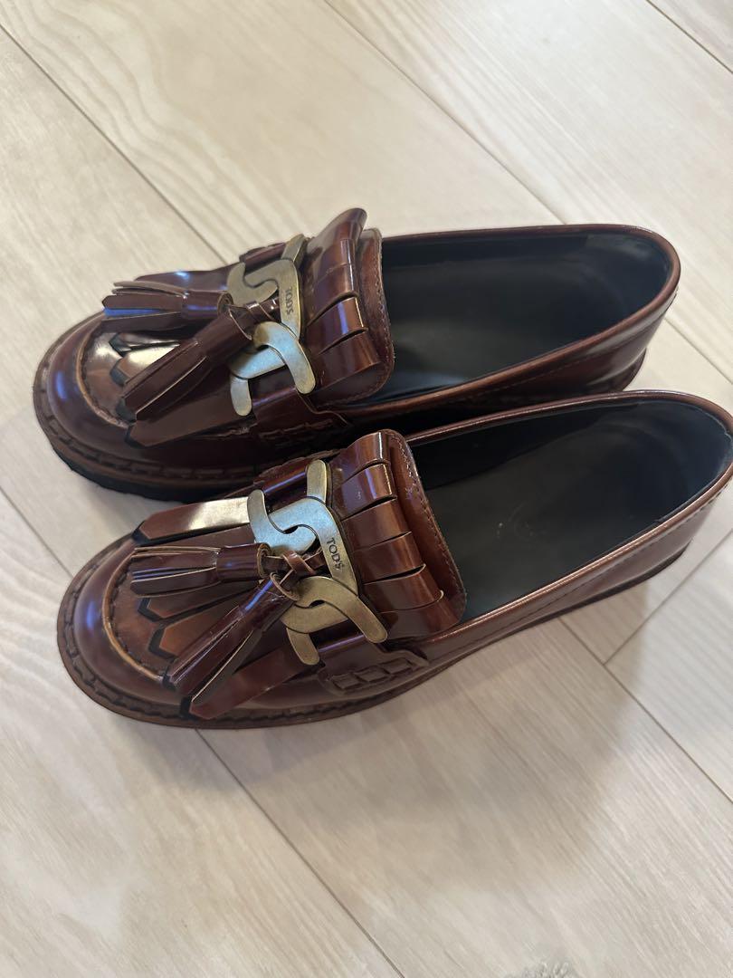 TOD'S KATEローファー ブラウン レザー