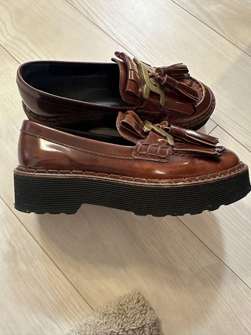 TOD'S KATEローファー ブラウン レザー