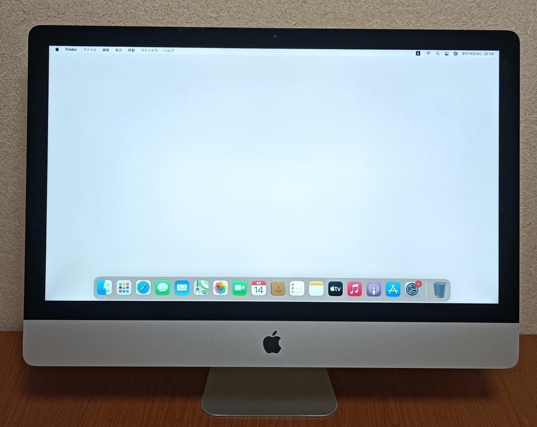 iMac Retina 5K, 27インチ/i9/32GB/SSD2TB 1