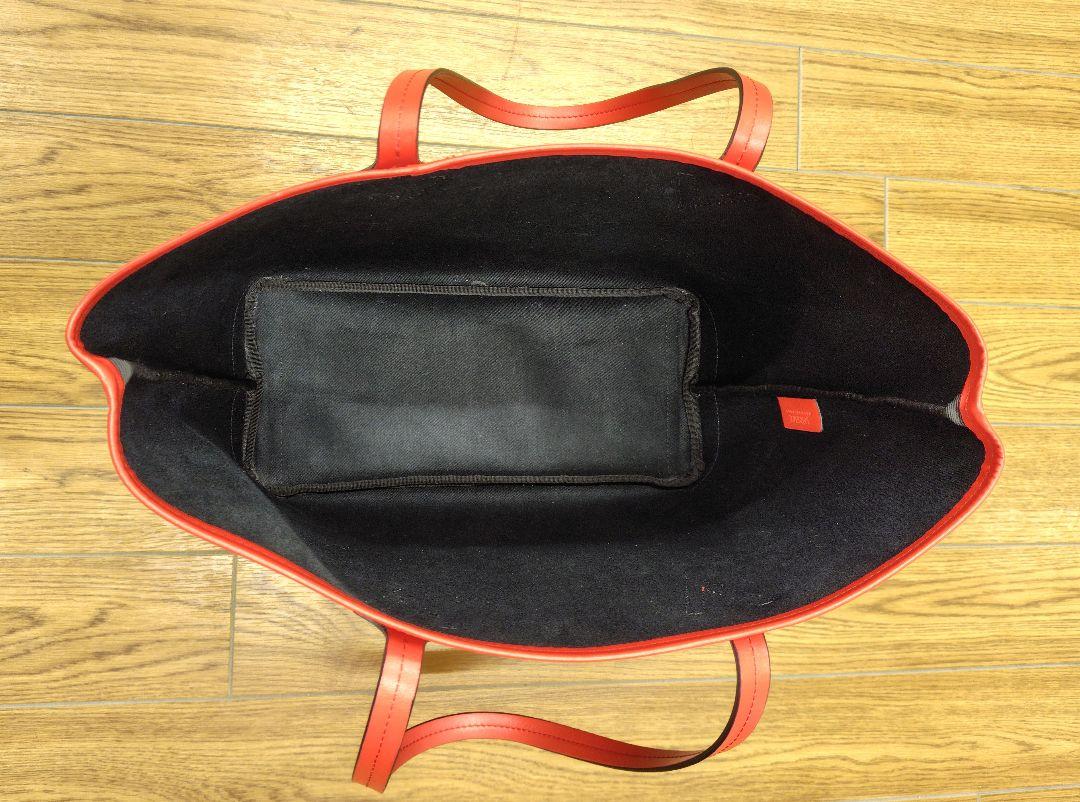 ヴェルサーチェ VERSACE スマイリーメドゥーサ トートバッグ RED