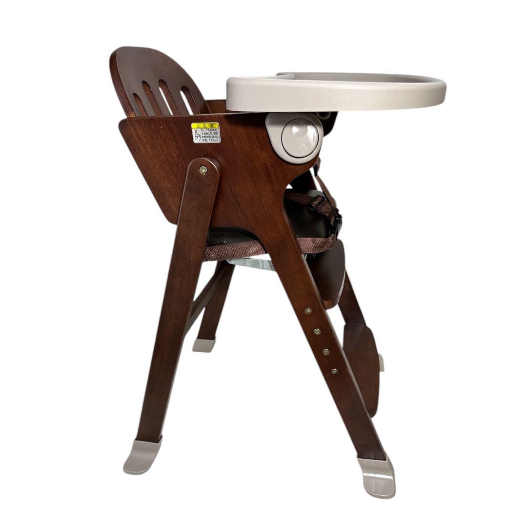 ●美品● カトージ 木製ベビーチェア【Easy-sit】レア色　ブラウン