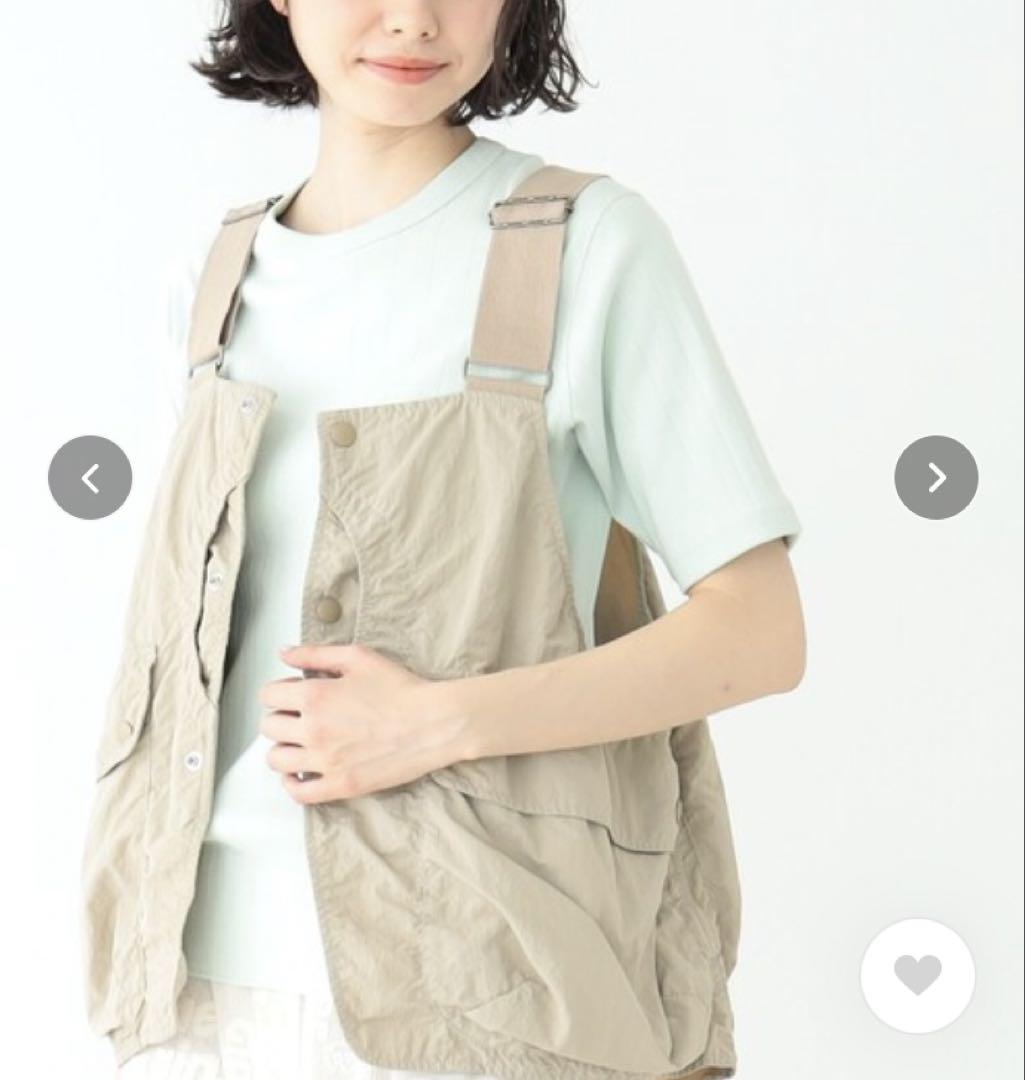 BEAMS BOY ナイロン ハンティング ベスト 23SS ベージュ - メルカリ