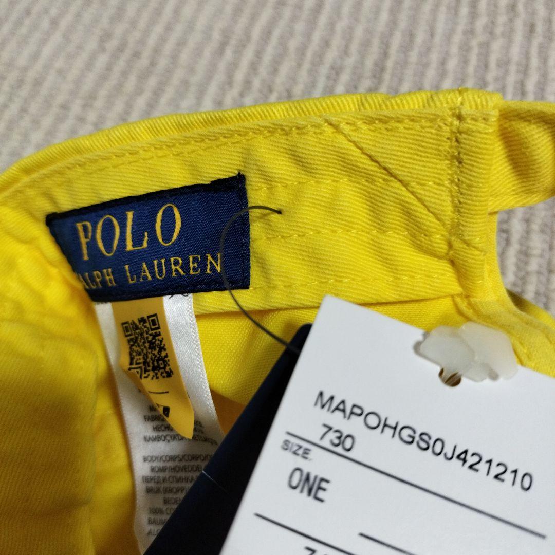 ●新品　正規品●POLO RALPH LAUREN イエローベースボールキャップ