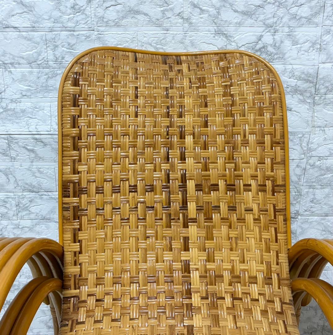 【良品 送料込み】ラタン 藤 座椅子 ヴィンテージ 藤家具 【良品 送料込み】ラタン 藤 座椅子 ヴィンテージ 藤家具