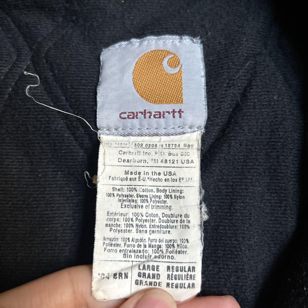 90's USA製　Carhartt アクティブジャケット　カーハート　ボロ