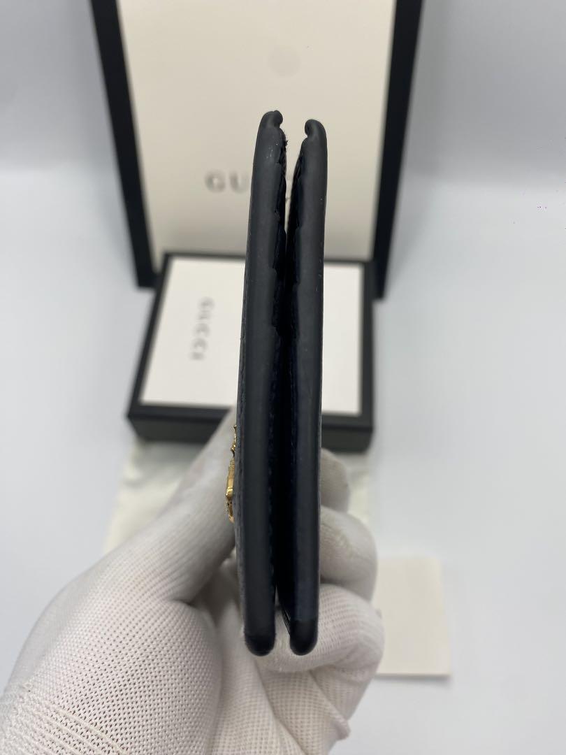 極美品‼ GUCCI グッチ　アニマリエ　レザー　二つ折り財布　蜂
